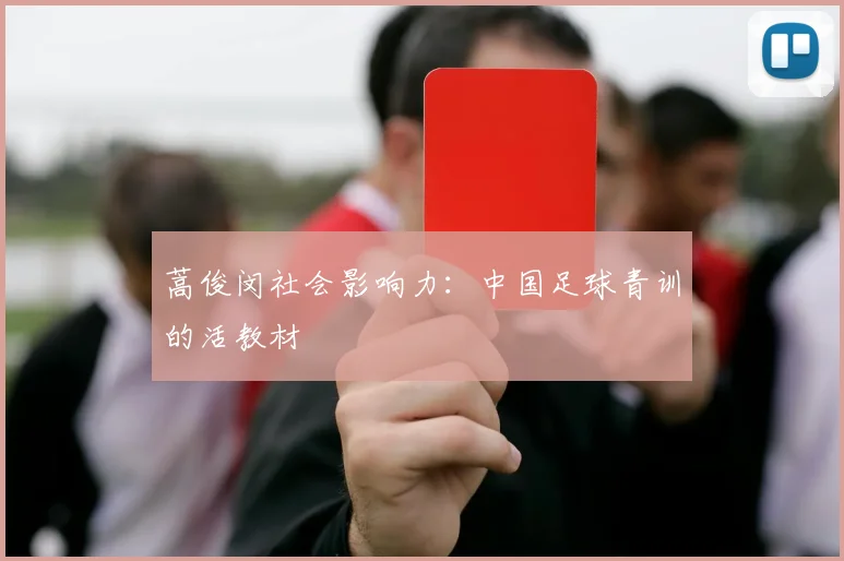 蒿俊闵社会影响力：中国足球青训的活教材